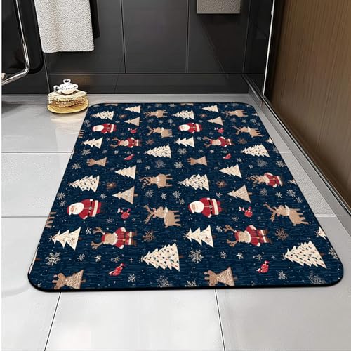 Badematte Weihnachtsbaum Superweiche Badezimmerteppiche, Badematte Rutschfester Absorbierender, Badteppich Waschbar, Duschvorleger Matte Mit Gummirücken Für Matbad Badematte Weihnachtsbaum Superweiche Badezimmerteppiche, Badematte Rutschfester Absorbierender, Badteppich Waschbar, Duschvorleger Matte Mit Gummirücken Für Matbad von Carbono