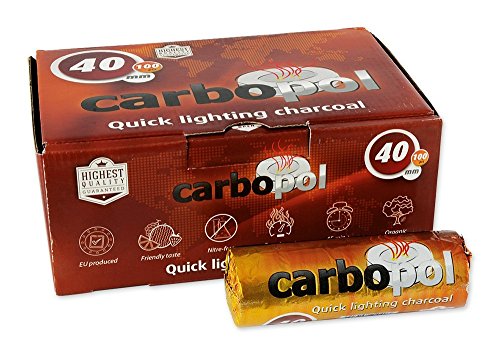 Carbopol Kohle - 40 mm - 10 Rollen a. 10 Stk. - selbstzündend von Carbopol