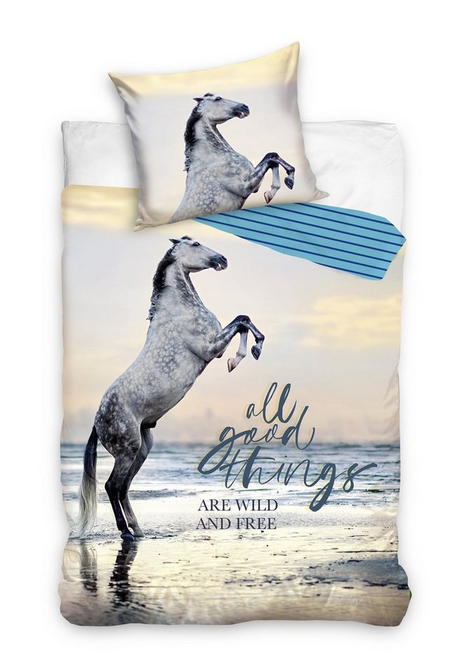 Carbotex Bettwäsche Horses Pferde Bettwäsche 135 x 200 cm Carbotex Bettwäsche Horses Pferde Bettwäsche 135 x 200 cm von Carbotex