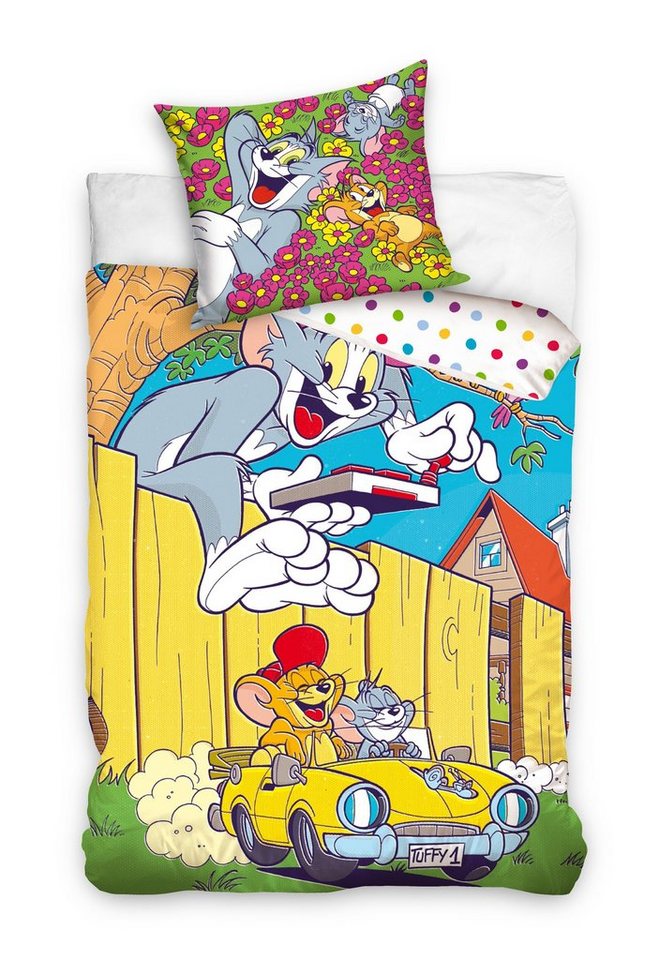 Bettwäsche Tom and Jerry Kinderbettwäsche 135 x 200 cm, Carbotex von Carbotex