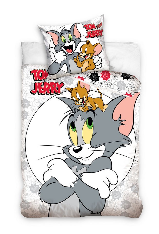 Bettwäsche Tom and Jerry Kinderbettwäsche 135 x 200 cm, Carbotex von Carbotex