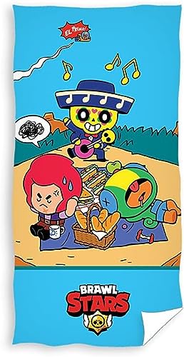 Brawl Stars BRAWL213020 Badetuch Strandtuch 70 x 140 cm von Carbotex