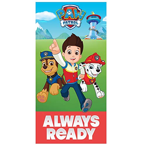 Carbotex Badetuch Always Ready 70 x 140 cm | Paw Patrol | Strandtuch | Handtuch von Carbotex