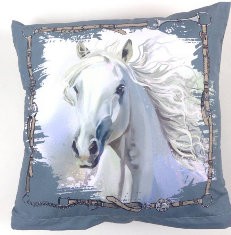 Carbotex Dekokissen Horses Pferde Kissen Dekokissen 40 cm x 40 cm von Carbotex