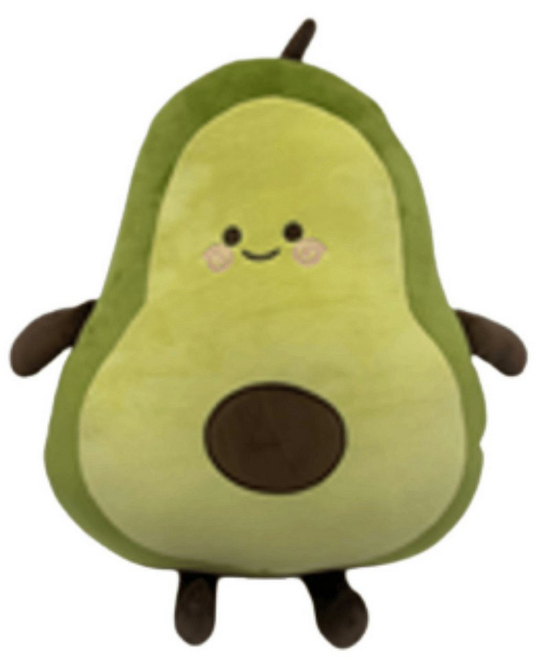 Carbotex Dekokissen Squishmallows Plüsch Obst, Wassermelone, Erdbeere, Pfirsich 40-50cm von Carbotex