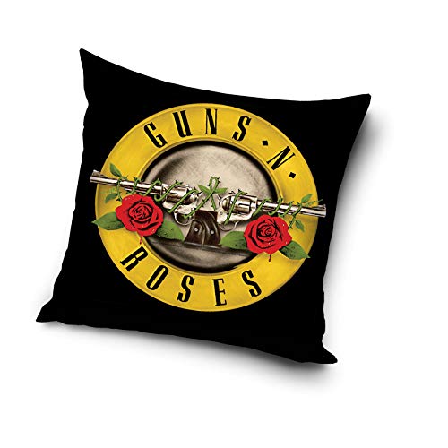 Carbotex Guns N’ Roses Kissen Dekokissen Zierkissen 40x40 cm, Schwarz Carbotex Guns N’ Roses Kissen Dekokissen Zierkissen 40x40 cm, Schwarz von Carbotex