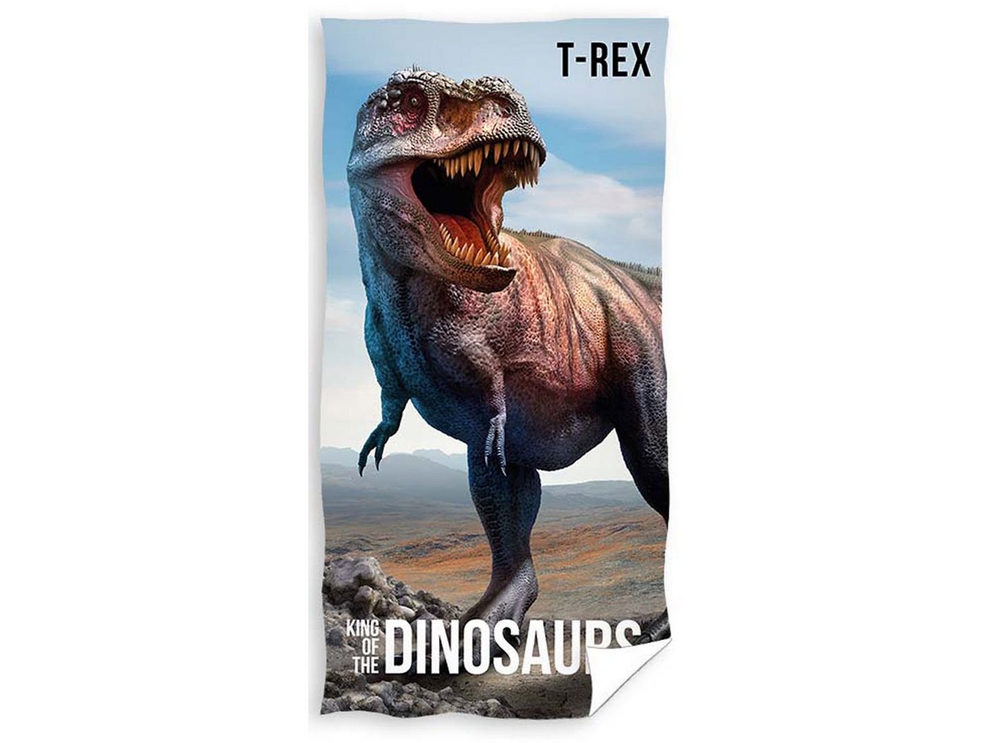 Carbotex Handtücher Duschtuch Badetuch Handtuch Strandtuch T-Rex Dinosaurier 70 x 140cm von Carbotex