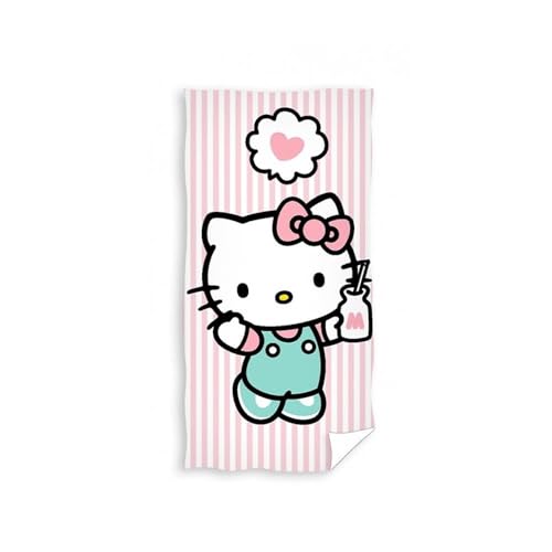 Carbotex Hello Kitty Badetuch Handtuch Strandtuch 70 x 140 cm von Carbotex
