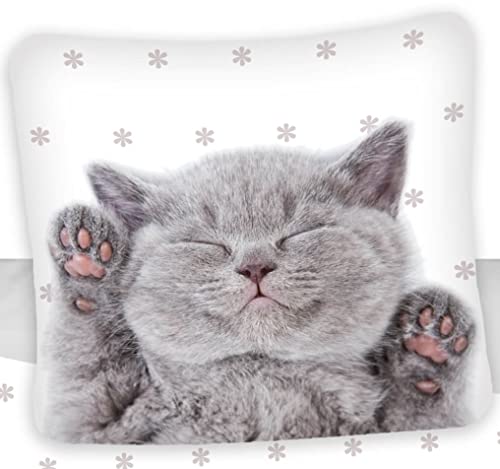 Carbotex Katze Wende-Bettwäsche-Set 135x200 Baumwolle Kätzchen Kinderbettwäsche Kater Kitten von Carbotex