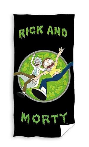 Carbotex Rick and Morty Badetuch Handtuch Strandtuch Duschtuch 70 x 140 cm von Carbotex