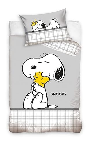 Carbotex Snoopy Peanuts Babybettwäsche 100x135 cm von Carbotex