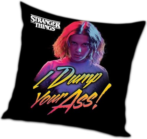 Carbotex Stranger Things Motiv Kissenhülle Kissenbezug 40x40 cm (STR211014) von Carbotex