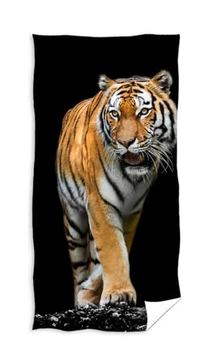 Carbotex Tiger Badetuch Handtuch Strandtuch 70 x 140 cm von Carbotex