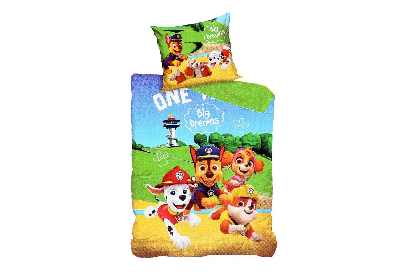 Kinderbettwäsche Paw Patrol Bettwäsche 135 x 200 cm - weiche Baumwolle, Carbotex von Carbotex