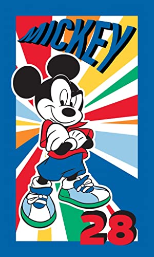 Minnie Maus oder Mickey Maus Kinder Handtuch 30 x 50 cm (Blau) von Carbotex