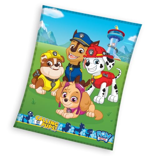 PAW Patrol Coral Fleece Kuscheldecke PAW192016 150 x 200 cm von Carbotex