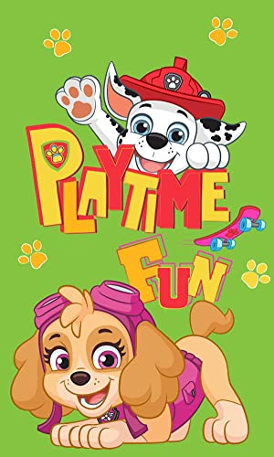 Carbotex Paw Patrol Kinder-Handtuch 30 x 50 cm Verschiedene Motive (Grün PAW211007-R) von Carbotex