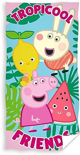 Peppa Pig Strandtuch - Duschtuch - Handtuch PP213035-R von Carbotex