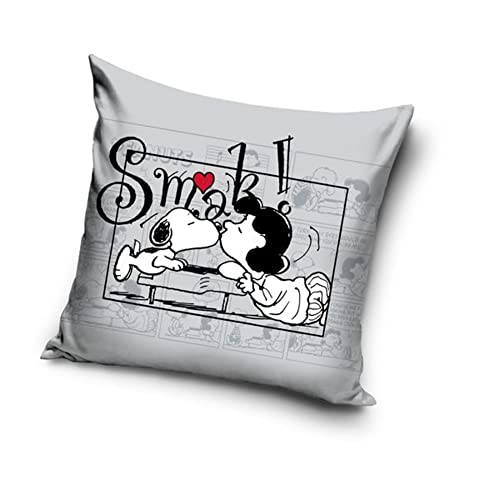 Carbotex Snoopy Peanuts Kissenhülle Kissenbezug 40x40 cm (SNO203026) von Carbotex