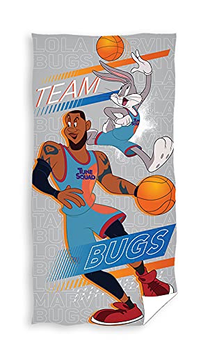 Space Jam Looney Tunes Badetuch Handtuch Strandtuch Duschtuch 70 x 140 cm von Carbotex