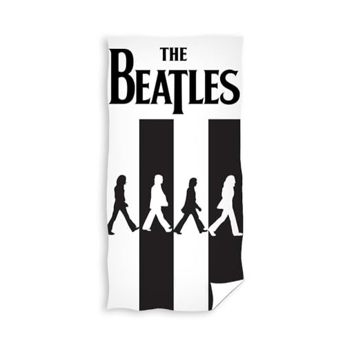 The Beatles Handtuch - 100% Baumwolle, saugfähig, schnell trocknend, zum Schwimmen, für den Strand, das Bad, den Pool, das Badezimmer, das Fitnessstudio - Dickes und weiches Badetuch von Carbotex