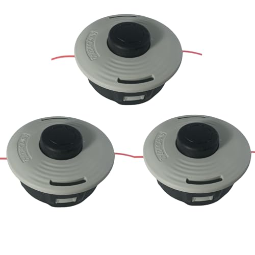 Rasentrimmerkopf für Stihl AutoCut 27-2 FS85 FS90 FS90r FS70r FS55 FS55r FS56rc FS91R FS100RX FS110 FS120 FS130 FS131 FS240 Rasentrimmer, 3 Stück Ersatzteile, Stöße Kopf (10x1,0 LHF) von Carburionix