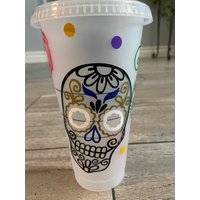 Sugar Skull Becher von CarcanoCreations