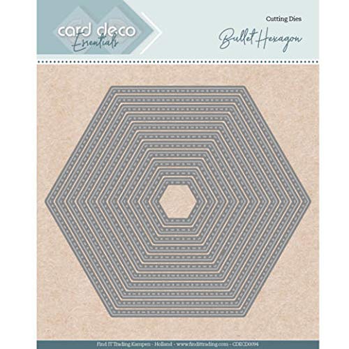 Bullet Hexagon - Nesting Cutting Dies Card Deco Essentials von Find It Trading