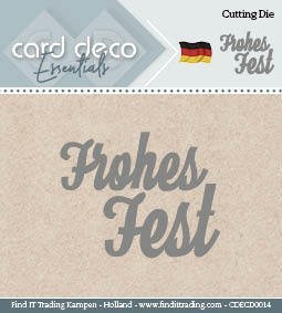Card Deco Cutting Dies- Frohes Fest von Find It Trading