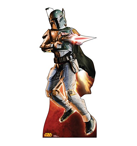 Cardboard People Boba Fett Pappaufsteller in Lebensgröße – Star Wars Classics Retuschiert von Cardboard People