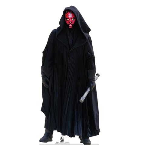 Cardboard People Darth Maul Pappaufsteller in Lebensgröße – Marvel's Star Wars: The Phantom Menace 25th Anniversary von Cardboard People