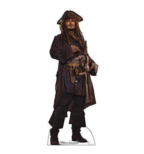 Cardboard People Jack Sparrow Life Size Cardboard Cutout Standup - Pirates of The Caribbean: Dead Men Tell No Tales (2017 Film) von Cardboard People