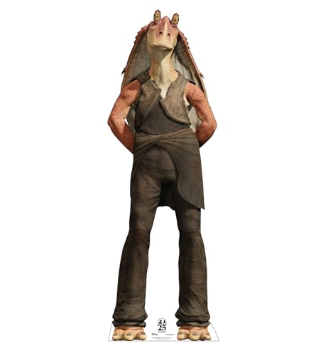 Cardboard People Jar Jar Binks Pappaufsteller in Lebensgröße, Marvel's Star Wars: The Phantom Menace 25th Anniversary Cardboard People Jar Jar Binks Pappaufsteller in Lebensgröße, Marvel's Star Wars: The Phantom Menace 25th Anniversary von Cardboard People