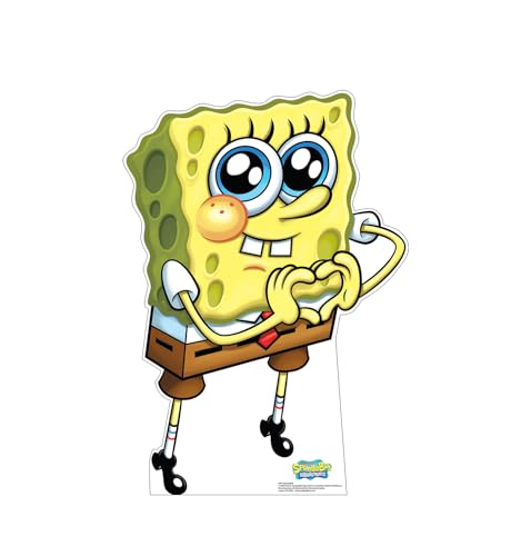 Cardboard People Spongebob Pappaufsteller in Lebensgröße, Spongebob Schwammkopf (TV-Serie) von Cardboard People