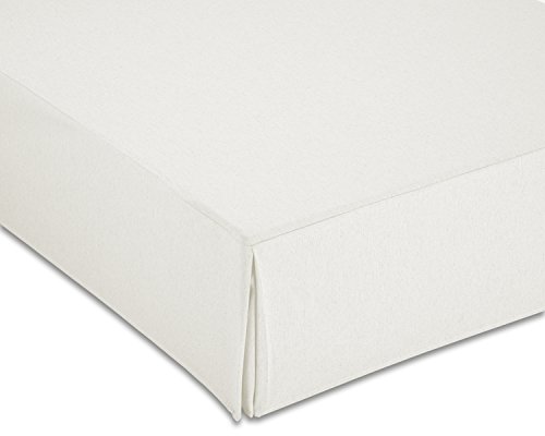 CARDENAL TEXTIL Glatt Canape Abdeckung, Polyester Baumwolle, weiß, Bett 90 cm von Cardenal Textil