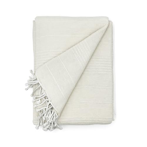 Cardenal Textil - Peñíscola Mehrzweckschal, Bettdecke, Sofabezug - Crudo - 180 x 260 cm, Ekrü von Cardenal Textil