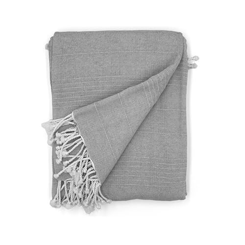 Cardenal Textil - Mehrzweckdecke Peniscola, Bettdecke, Sofaüberwurf, Grau, 300 x 260 cm von Cardenal Textil