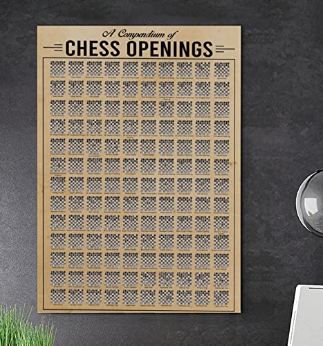 Retro-Blechschild aus Metall, 20,3 x 30,5 cm, "A Compendium of Chess Openings", Poster oder Schachbrett, schwarz-weiß, Wandkunst, Schachwissen, Kunstdruck, Spielzimmer-Dekor, rustikale Dekoration Retro-Blechschild aus Metall, 20,3 x 30,5 cm, "A Compendium of Chess Openings", Poster oder Schachbrett, schwarz-weiß, Wandkunst, Schachwissen, Kunstdruck, Spielzimmer-Dekor, rustikale Dekoration von Cardigirl