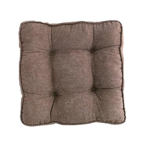 Care Spring Set Mit 1 Dick Sitzkissen Für Küchenstühle, Stuhlkissen Stuhlauflage Sitzpolster Für Stühle in Haus Und Garten, Weicher Stoff Geeignet Für Herbst Und Wintersaison,Braun,40X40X10cm von Care Spring