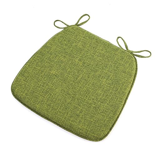 Care Spring Waschbares Stuhlkissen 45X42cm Rutschfestes Sitzkissen Mit Bändern, Auflagen Für Stühle Mit Memory-Schaum-Füllung, Sitzpolster Outdoor Für Garten Esszimmer Oder Bürostuhl,Grün,1Pcs von Care Spring