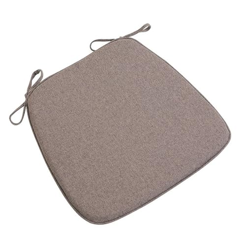 Care Spring Waschbares Stuhlkissen 45X42cm Rutschfestes Sitzkissen Mit Bändern, Auflagen Für Stühle Mit Memory-Schaum-Füllung, Sitzpolster Outdoor Für Garten Esszimmer Oder Bürostuhl,Light Brown,6Pcs von Care Spring