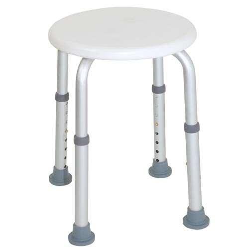 CareLine Duschhocker, rund, weiß, beige, oder grau, Kunststoff von CareLine