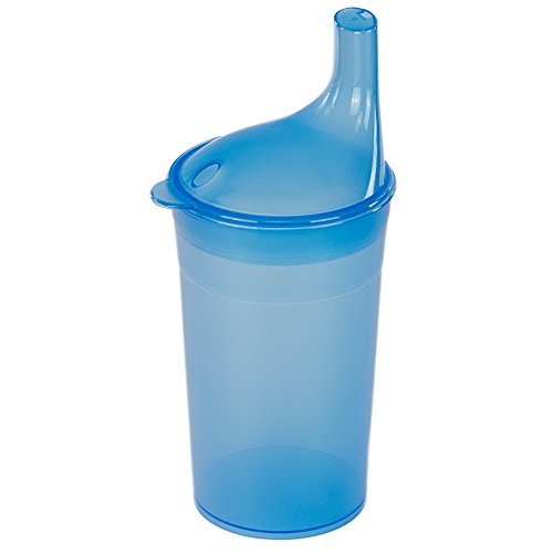 Schnabelbecher ohne Griff mit Deckel 4mm Öffnung, blau - Einnehmebecher Trinklernbecher Schnabeltasse Schnabelbecher ohne Griff mit Deckel 4mm Öffnung, blau - Einnehmebecher Trinklernbecher Schnabeltasse von CareLiv