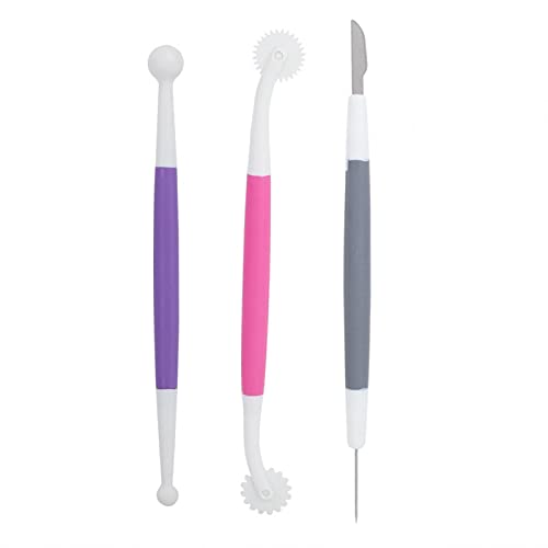 Kuchen Carving Tool, Dekorieren Tools Carving Cutter für Fondant-Kuchen 3St Dekorieren Modellieren Modellierwerkzeuge von Caredy