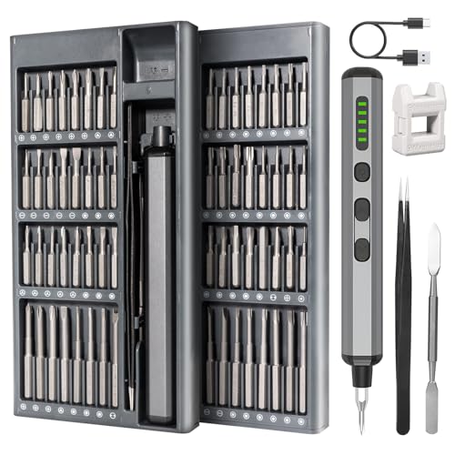 Carehabi 68 in 1 Mini Elektro Schraubendreher Set Mini Akkuschrauber Elektrischer Schraubendreher Schraubenzieher Set für Reparatur für Präzisionsarbeit Telefon Uhr Kamera Carehabi 68 in 1 Mini Elektro Schraubendreher Set Mini Akkuschrauber Elektrischer Schraubendreher Schraubenzieher Set für Reparatur für Präzisionsarbeit Telefon Uhr Kamera von Carehabi