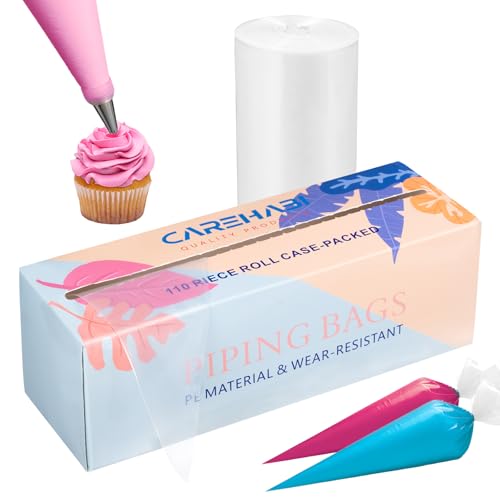 Carehabi Einweg Spritzbeutel, Einwegspritzbeutel 110 Stück 47x23cm Einweg Spritzbeutel Spritztüten Set für Spritztüte zum Backen und Kuchen Torte Dekorieren und Plätzchen Keksen Backen Carehabi Einweg Spritzbeutel, Einwegspritzbeutel 110 Stück 47x23cm Einweg Spritzbeutel Spritztüten Set für Spritztüte zum Backen und Kuchen Torte Dekorieren und Plätzchen Keksen Backen von Carehabi