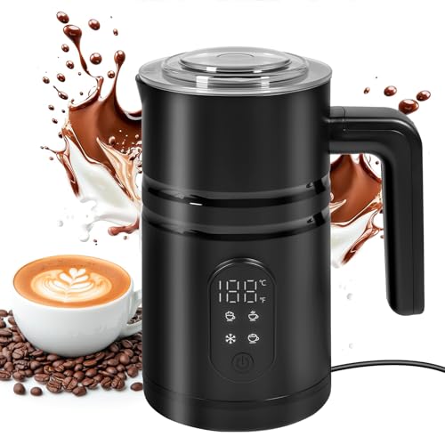 Carehabi Milchaufschäumer Elektrisch 100ml-350ml 4 in 1 Milchschäumer Elektrisch für Heißer und Kalter Abschaltung Milchaufschäumer Milk Frother für Latte Macchiato Cappuccino von Carehabi
