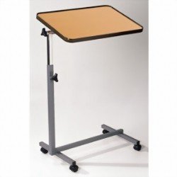 Betttisch Nova Beistelltisch mit brauner Tischplatte, fahrbar von Careline