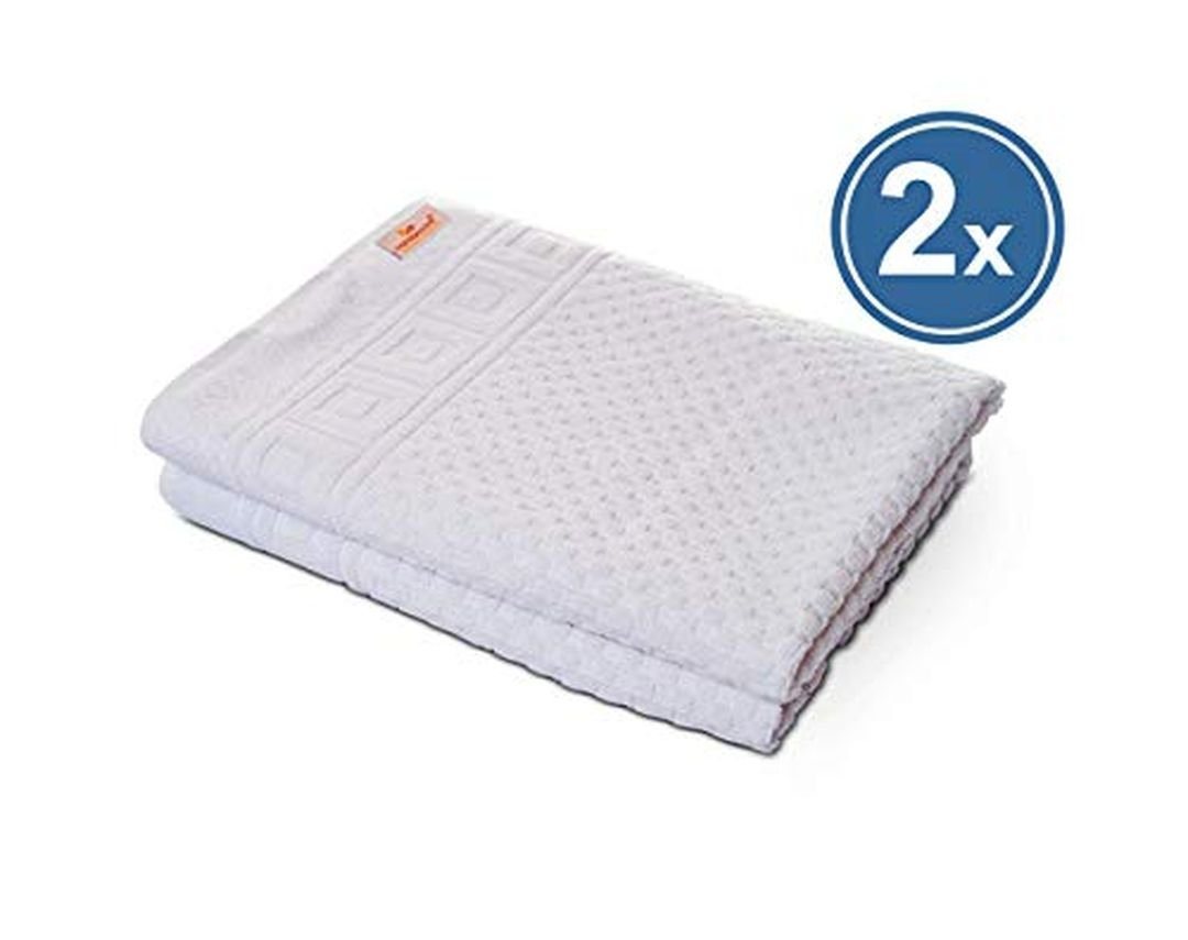 Carenesse Handtuch Set Carenesse Duschtuch 70x140cm weiß, (1-tlg) von Carenesse