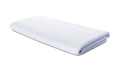 Carenesse XL Saunahandtuch Basic 75 x 200 cm weiß I Premium Hotelqualität 100% Baumwolle Öko-Tex 100 I Saunatuch griffig & glatt I Saugstarkes & fusselfreies Frottier Badetuch/Liegetuch UVM von Carenesse